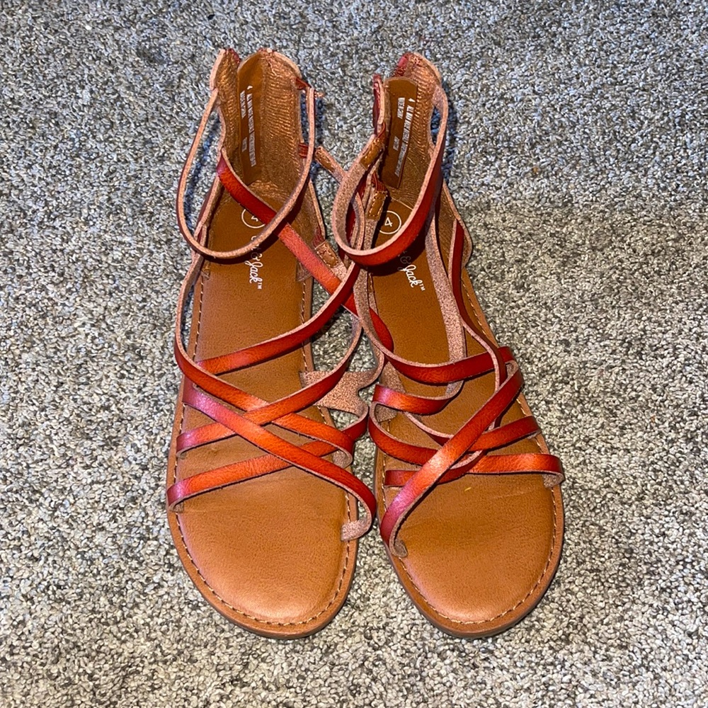 Cat & jack sandals brown size 4
